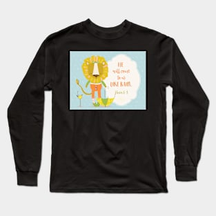 He Will Come to Us Like Rain Scripture Art Long Sleeve T-Shirt